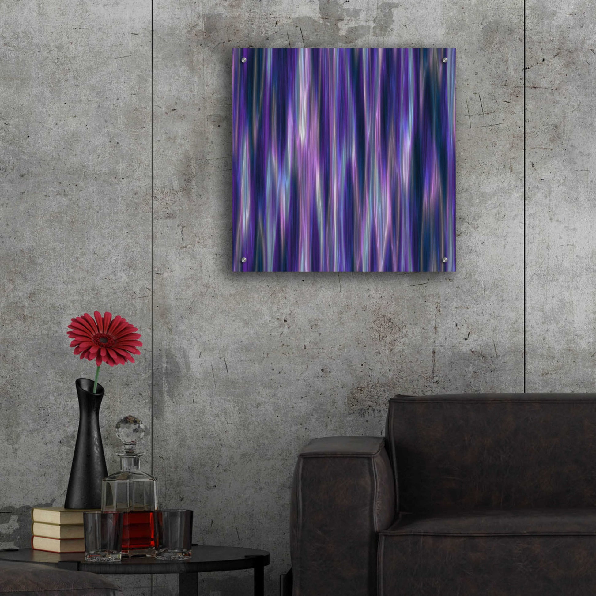 Epic Art 'Cyber Northern Lights' by Unknown Artist, Acrylic Glass Wall Art,24x24