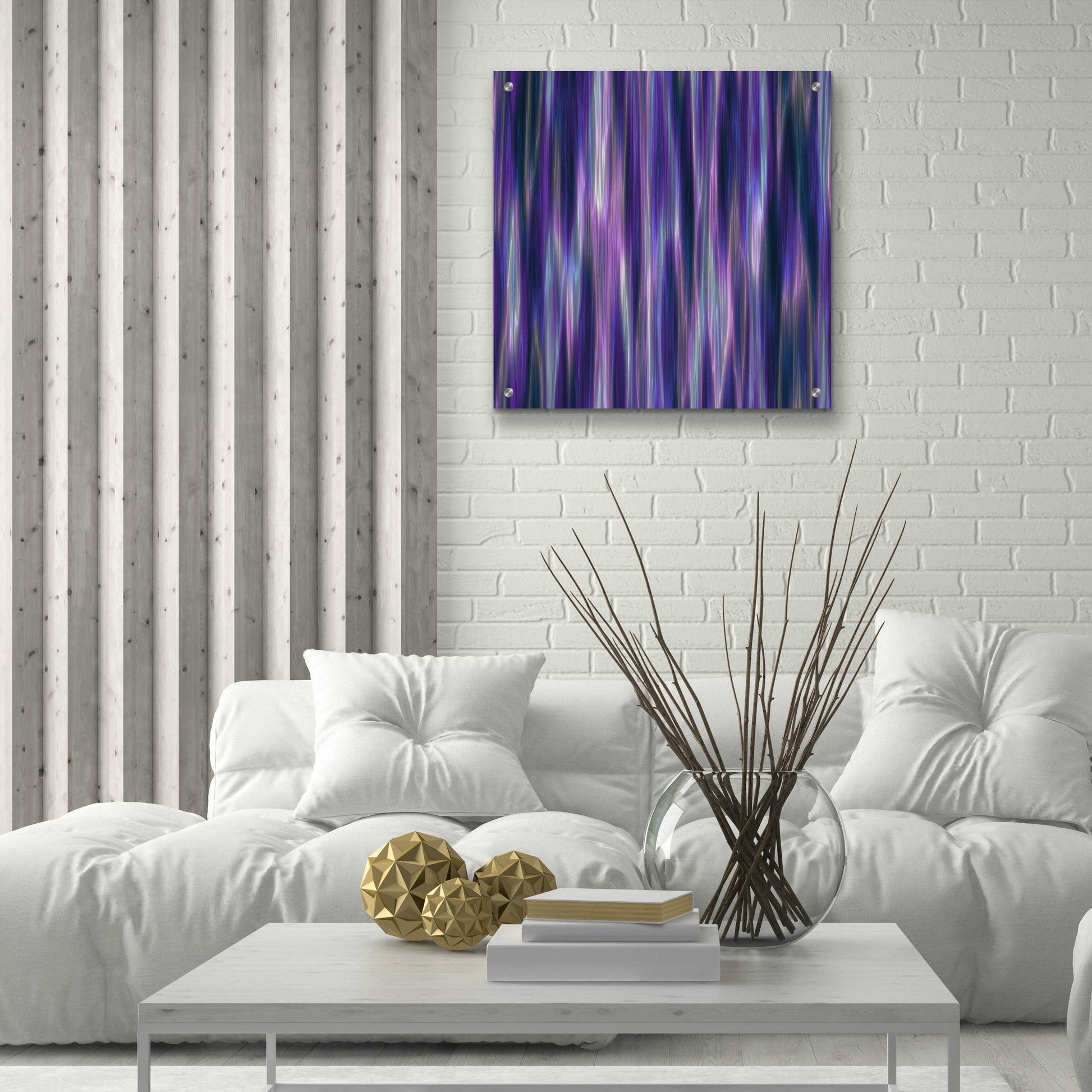 Epic Art 'Cyber Northern Lights' by Unknown Artist, Acrylic Glass Wall Art,24x24