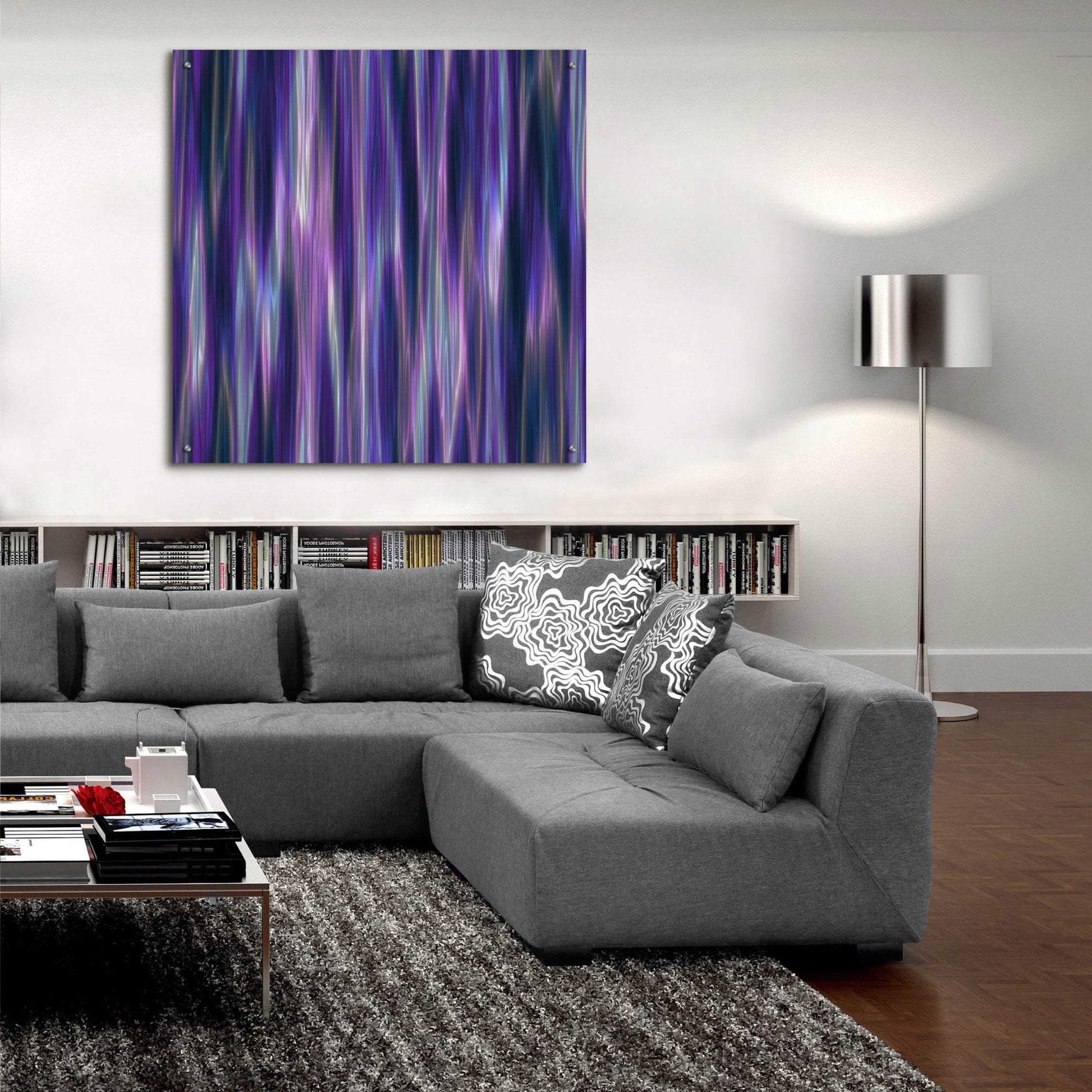 Epic Art 'Cyber Northern Lights' by Unknown Artist, Acrylic Glass Wall Art,36x36