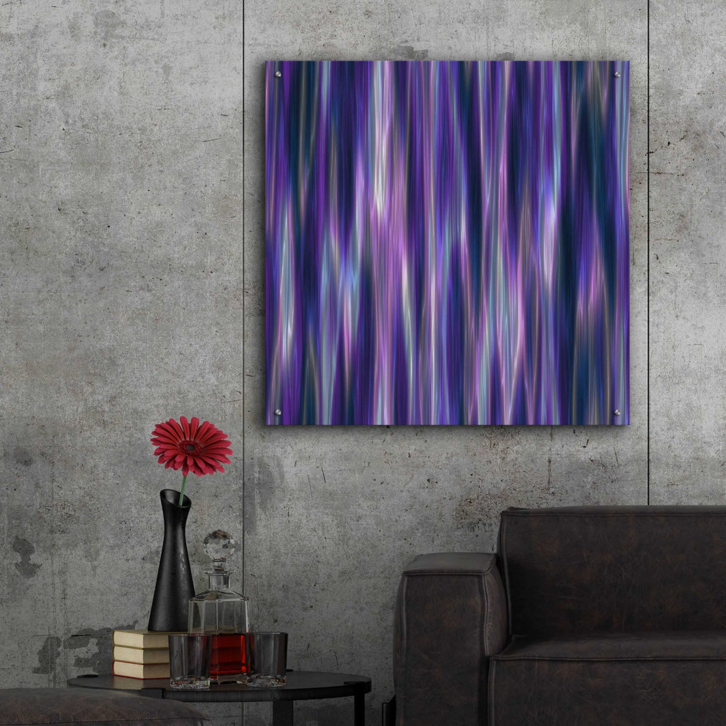 Epic Art 'Cyber Northern Lights' by Unknown Artist, Acrylic Glass Wall Art,36x36