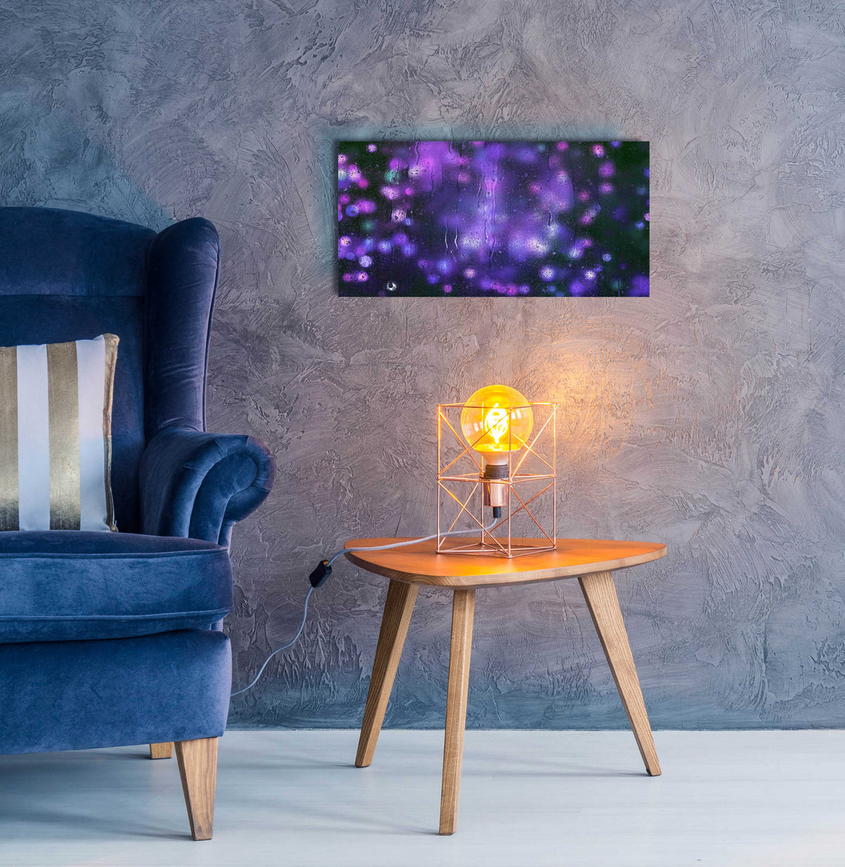 Epic Art 'Cyber Grapes II' by Unknown Artist, Acrylic Glass Wall Art,24x12