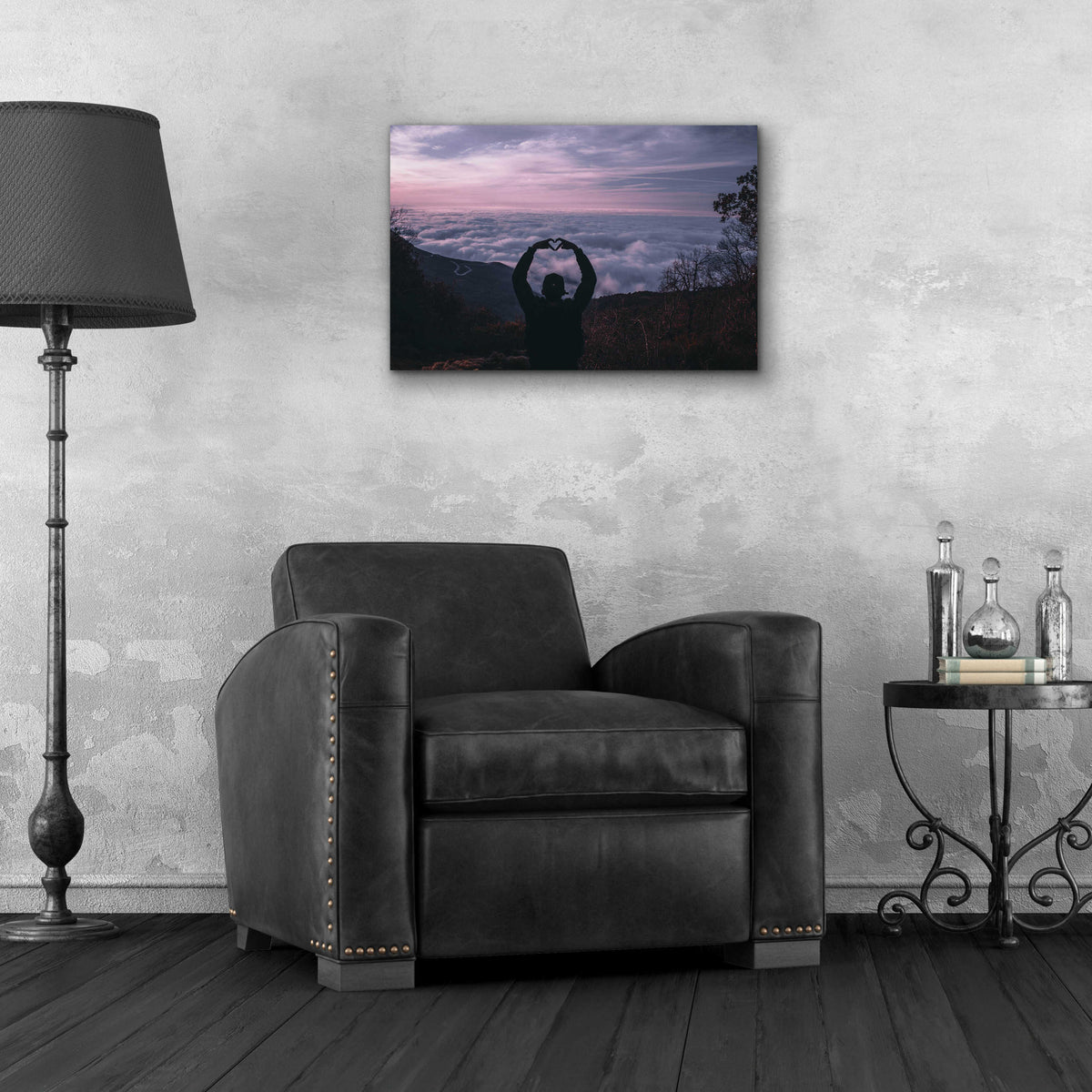 Epic Art 'Cotton Mountains' by Unknown Artist, Acrylic Glass Wall Art,24x16