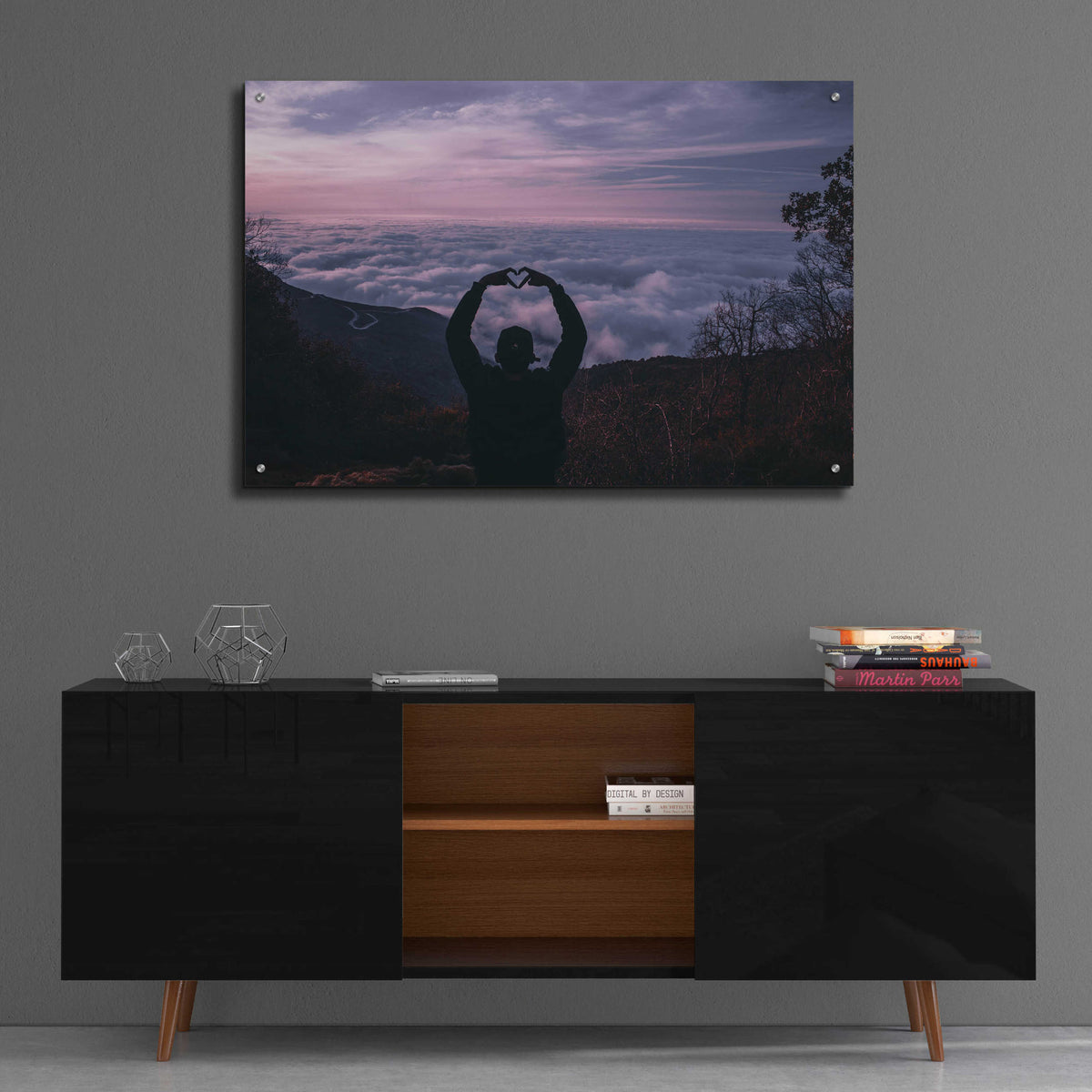 Epic Art 'Cotton Mountains' by Unknown Artist, Acrylic Glass Wall Art,36x24