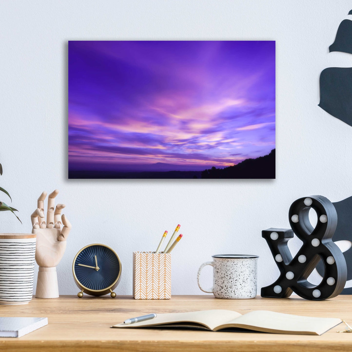 Epic Art 'Cotton Candy Sunrise' by Unknown Artist, Acrylic Glass Wall Art,16x12