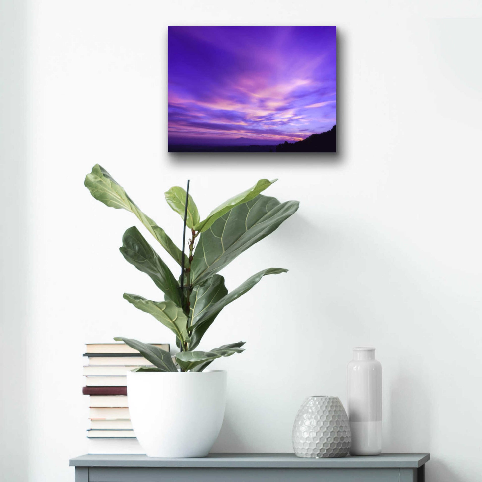 Epic Art 'Cotton Candy Sunrise' by Unknown Artist, Acrylic Glass Wall Art,16x12