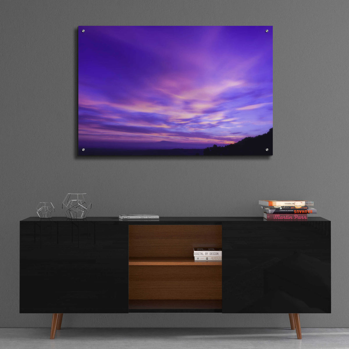 Epic Art 'Cotton Candy Sunrise' by Unknown Artist, Acrylic Glass Wall Art,36x24