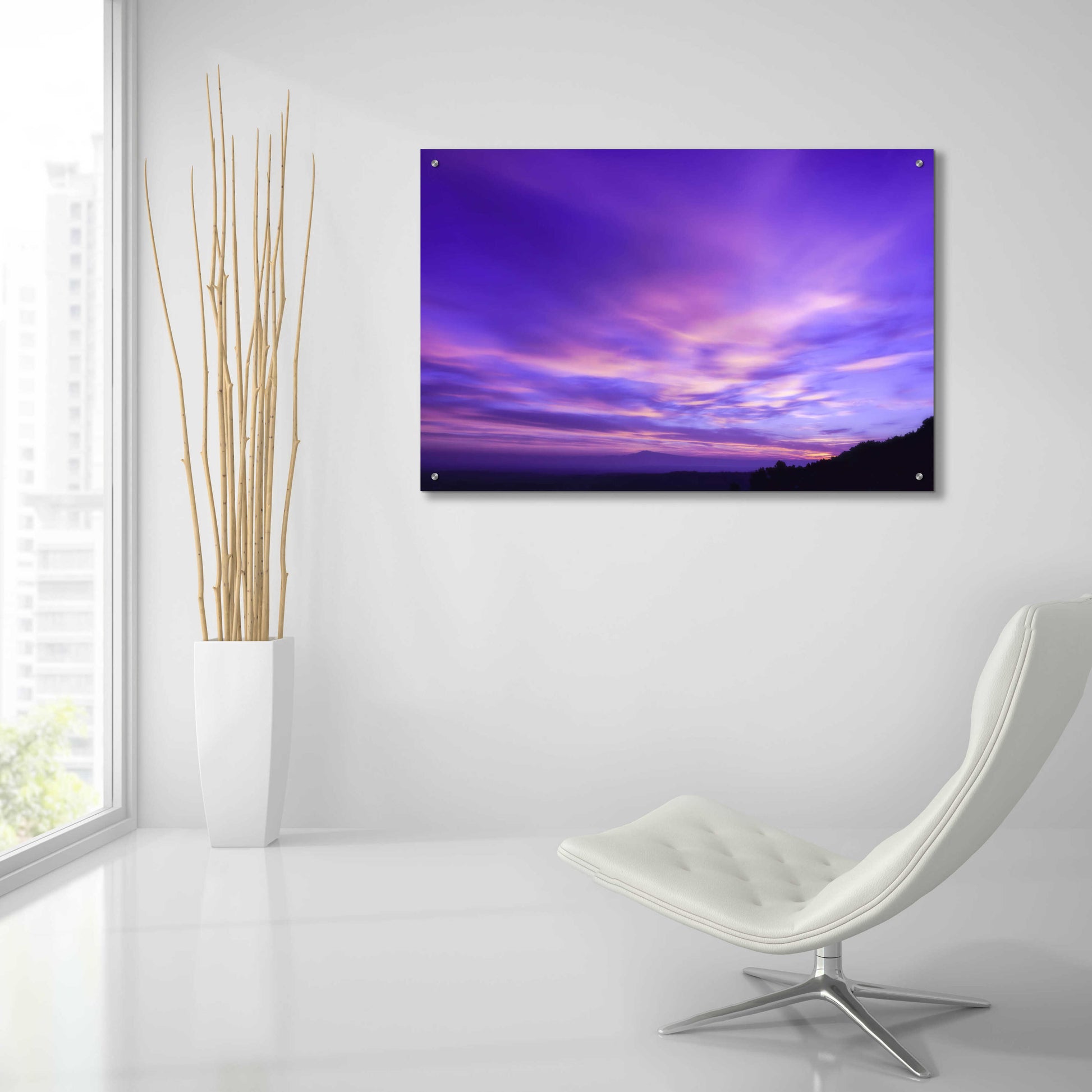 Epic Art 'Cotton Candy Sunrise' by Unknown Artist, Acrylic Glass Wall Art,36x24