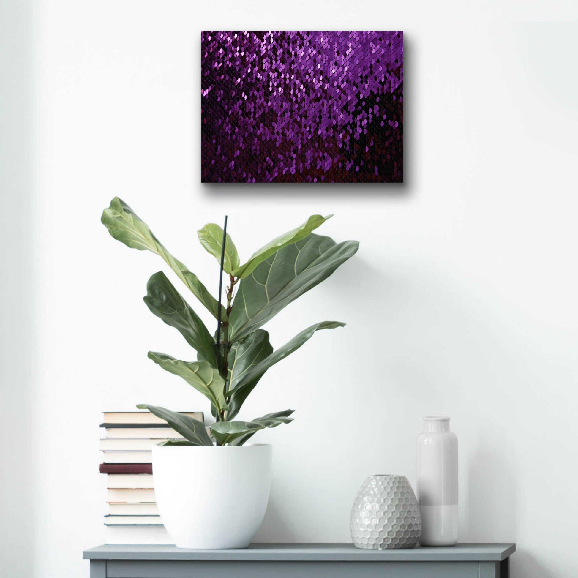 Epic Art 'Betta Sequins' by Unknown Artist, Acrylic Glass Wall Art,16x12