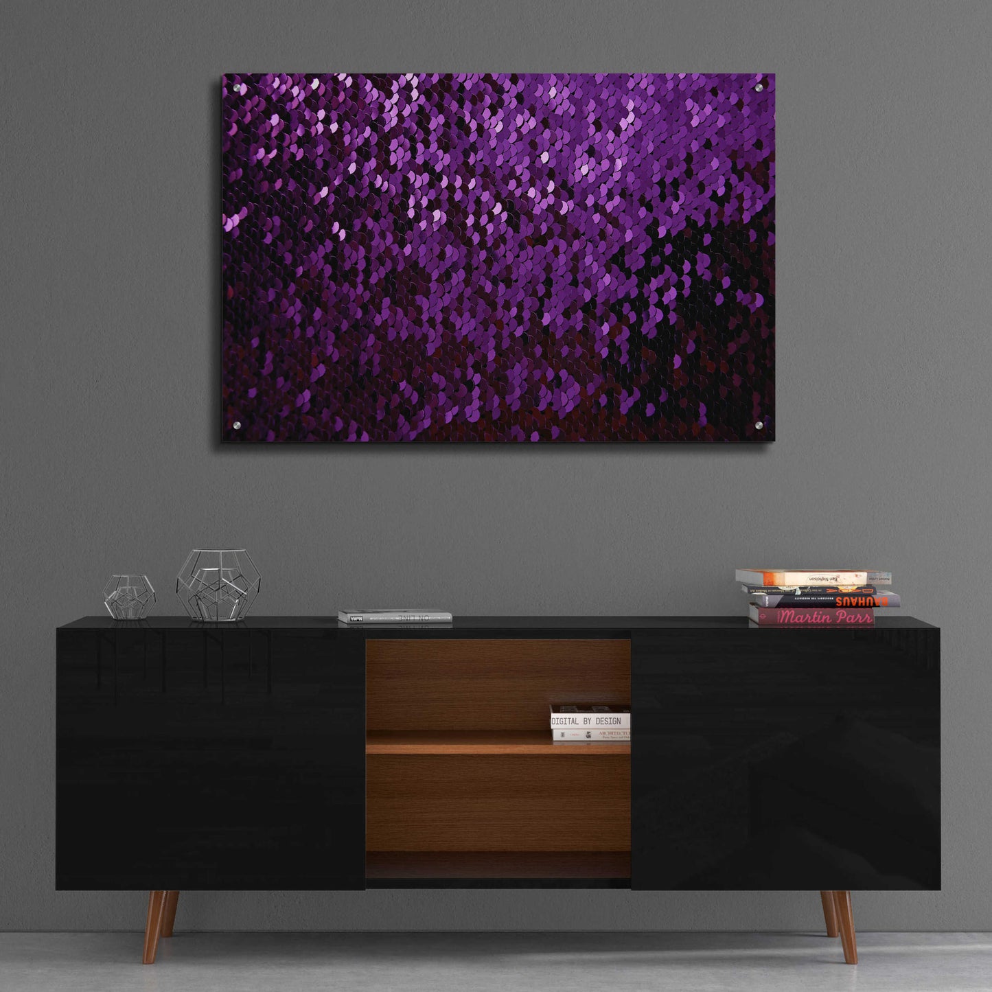 Epic Art 'Betta Sequins' by Unknown Artist, Acrylic Glass Wall Art,36x24