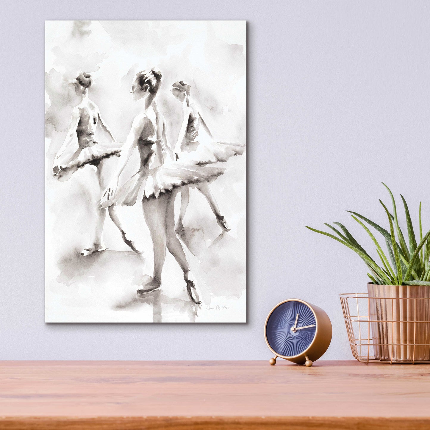 Epic Art 'Three Ballerinas' by Aimee Del Valle, Acrylic Glass Wall Art,12x16