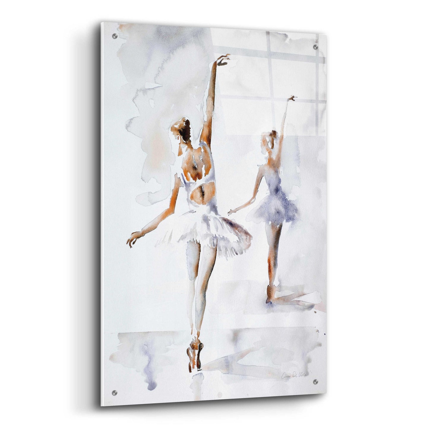 Epic Art 'Ballerina In Blue' by Aimee Del Valle, Acrylic Glass Wall Art,24x36