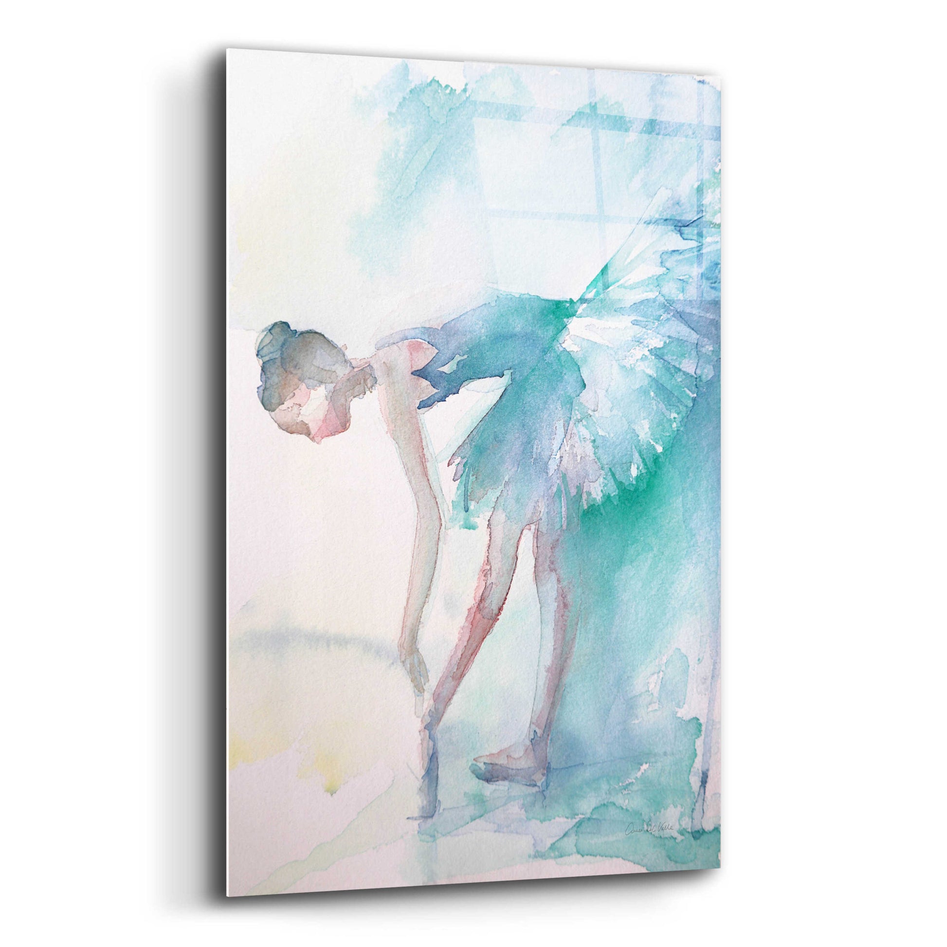 Epic Art 'Pointe Shoes' by Aimee Del Valle, Acrylic Glass Wall Art,12x16