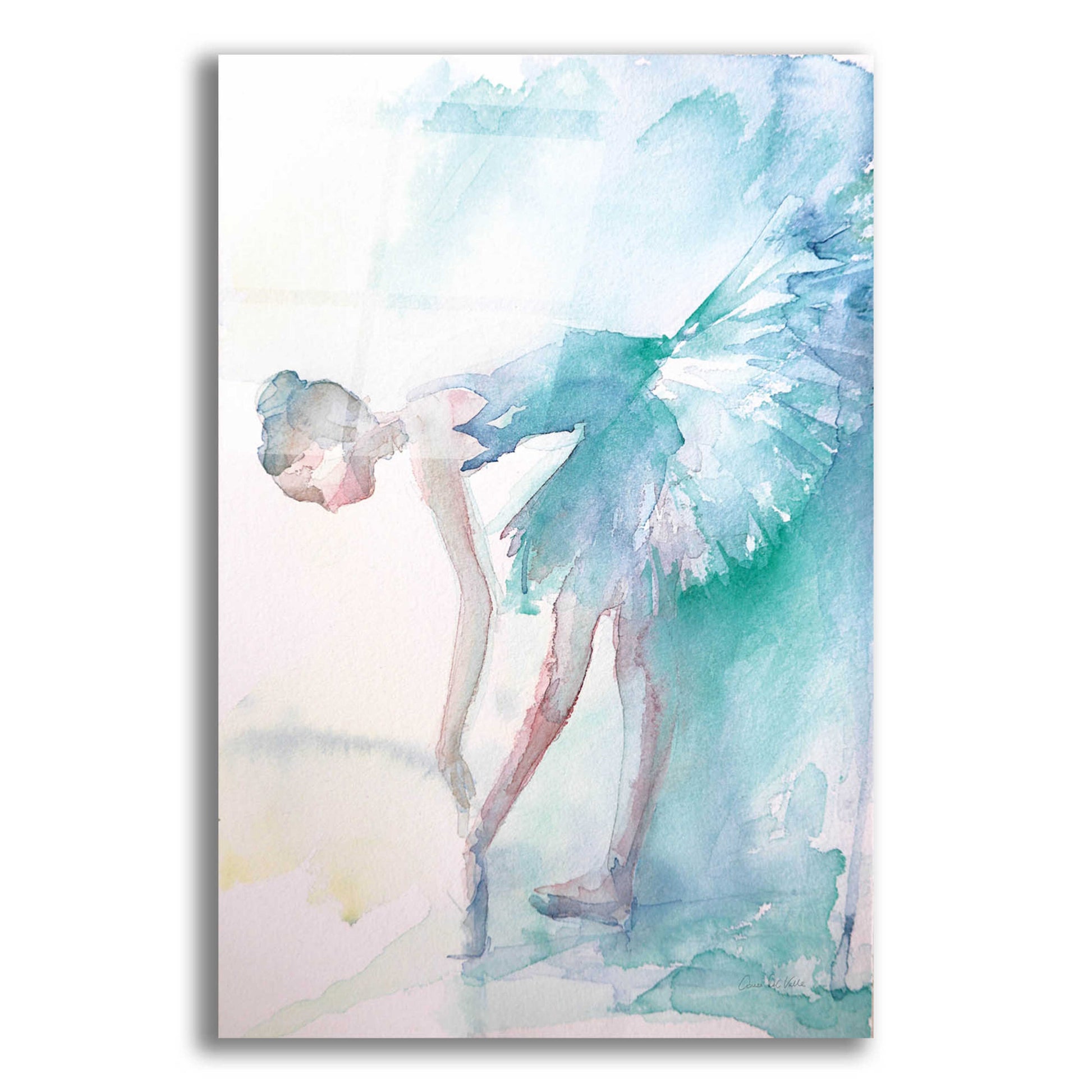 Epic Art 'Pointe Shoes' by Aimee Del Valle, Acrylic Glass Wall Art,12x16