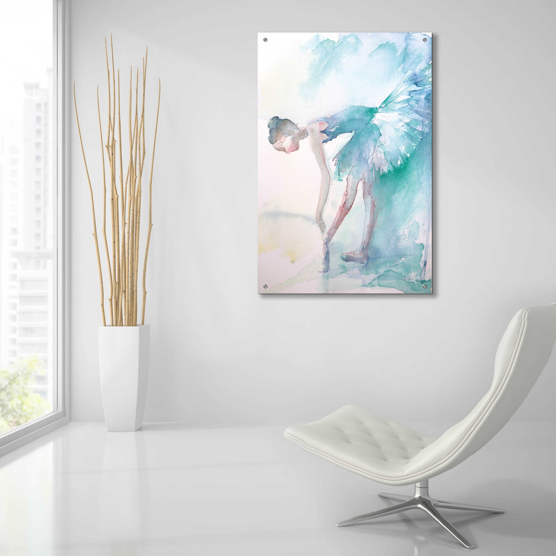 Epic Art 'Pointe Shoes' by Aimee Del Valle, Acrylic Glass Wall Art,24x36