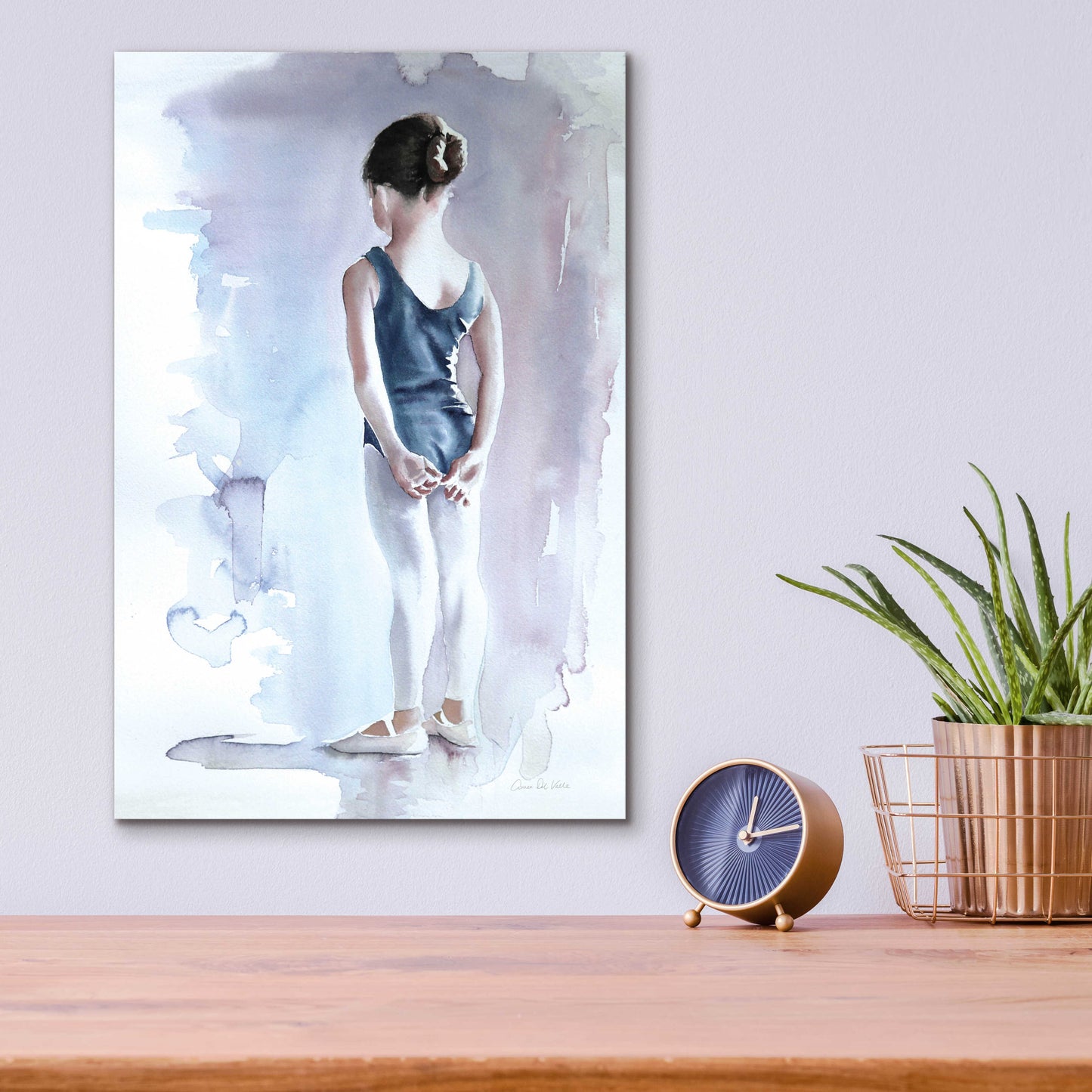 Epic Art 'First Day At Ballet' by Aimee Del Valle, Acrylic Glass Wall Art,12x16