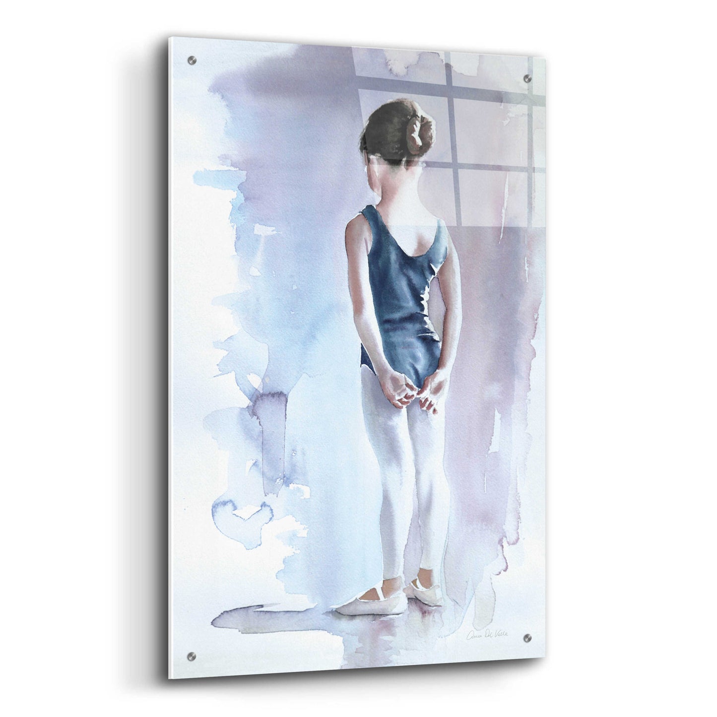 Epic Art 'First Day At Ballet' by Aimee Del Valle, Acrylic Glass Wall Art,24x36