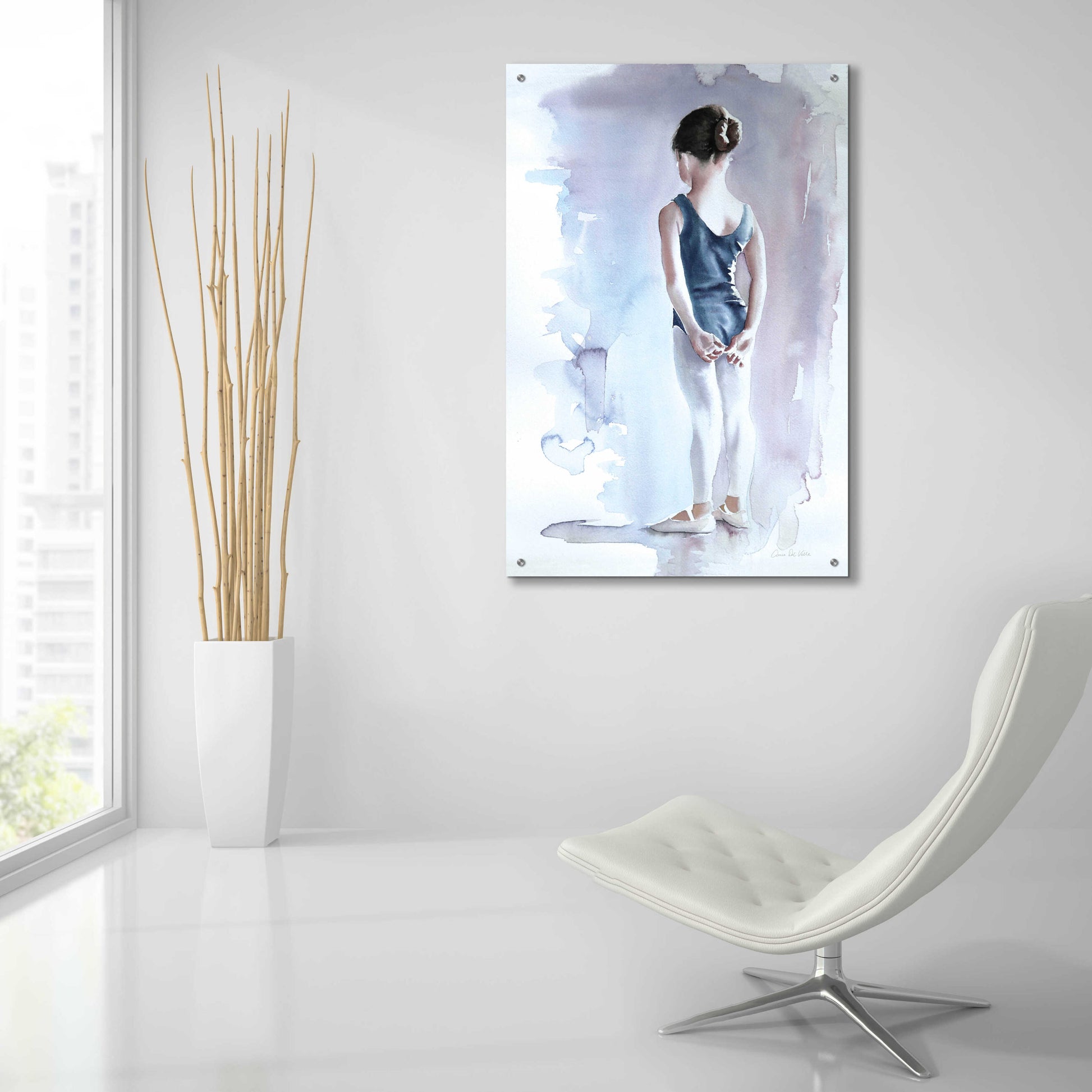 Epic Art 'First Day At Ballet' by Aimee Del Valle, Acrylic Glass Wall Art,24x36