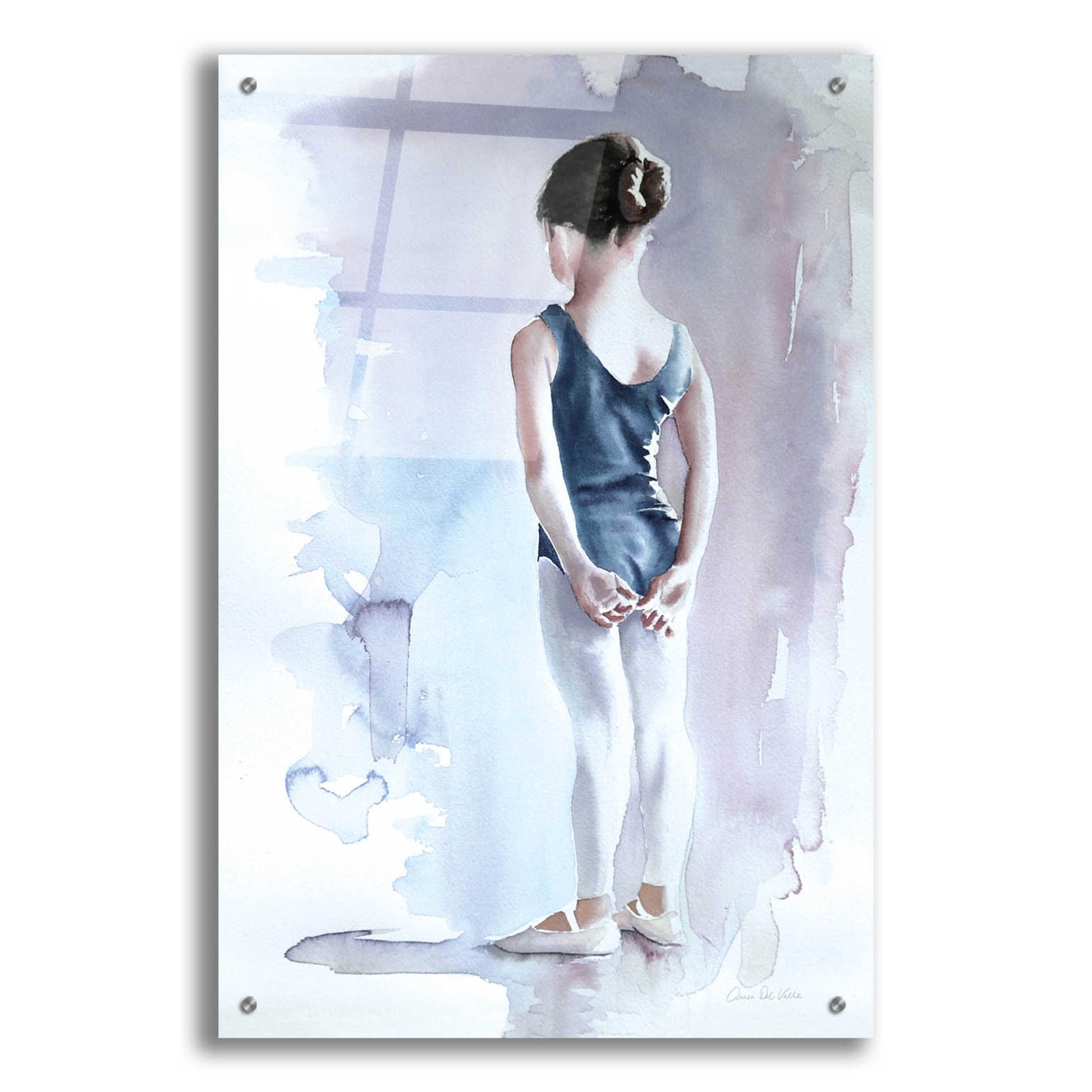 Epic Art 'First Day At Ballet' by Aimee Del Valle, Acrylic Glass Wall Art,24x36