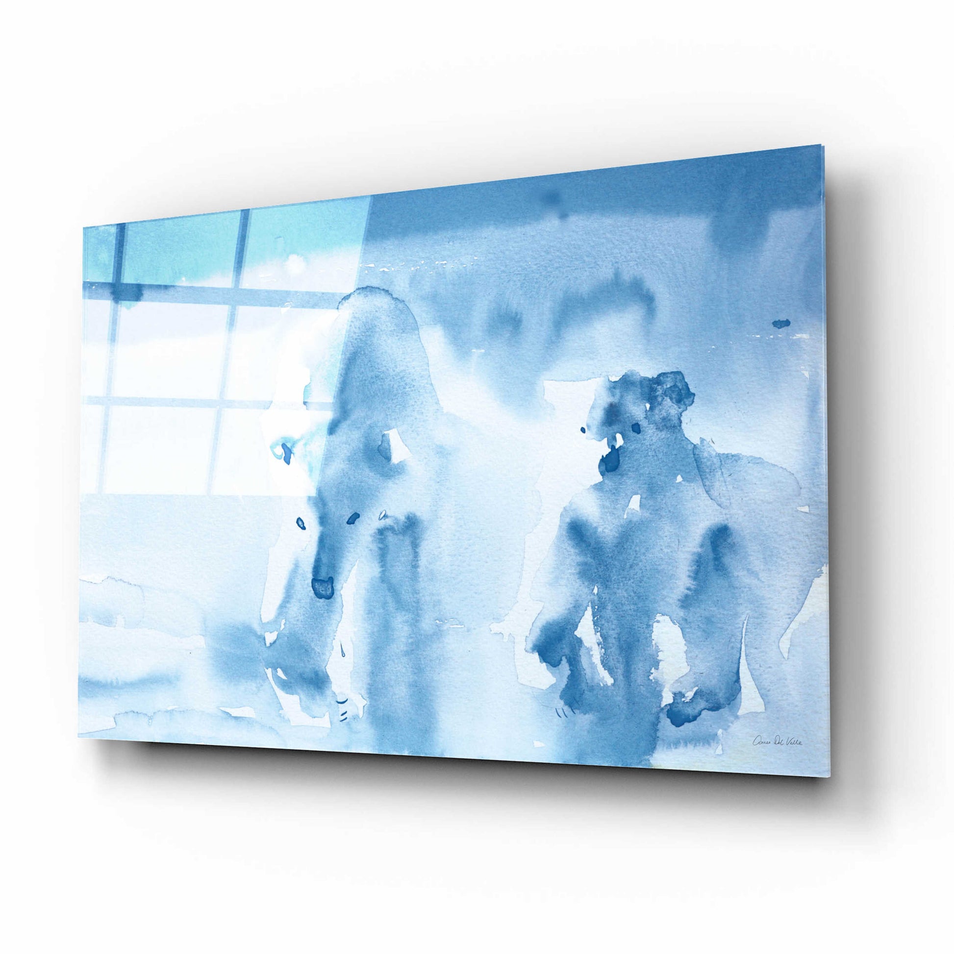 Epic Art 'Ice Bears' by Aimee Del Valle, Acrylic Glass Wall Art,16x12