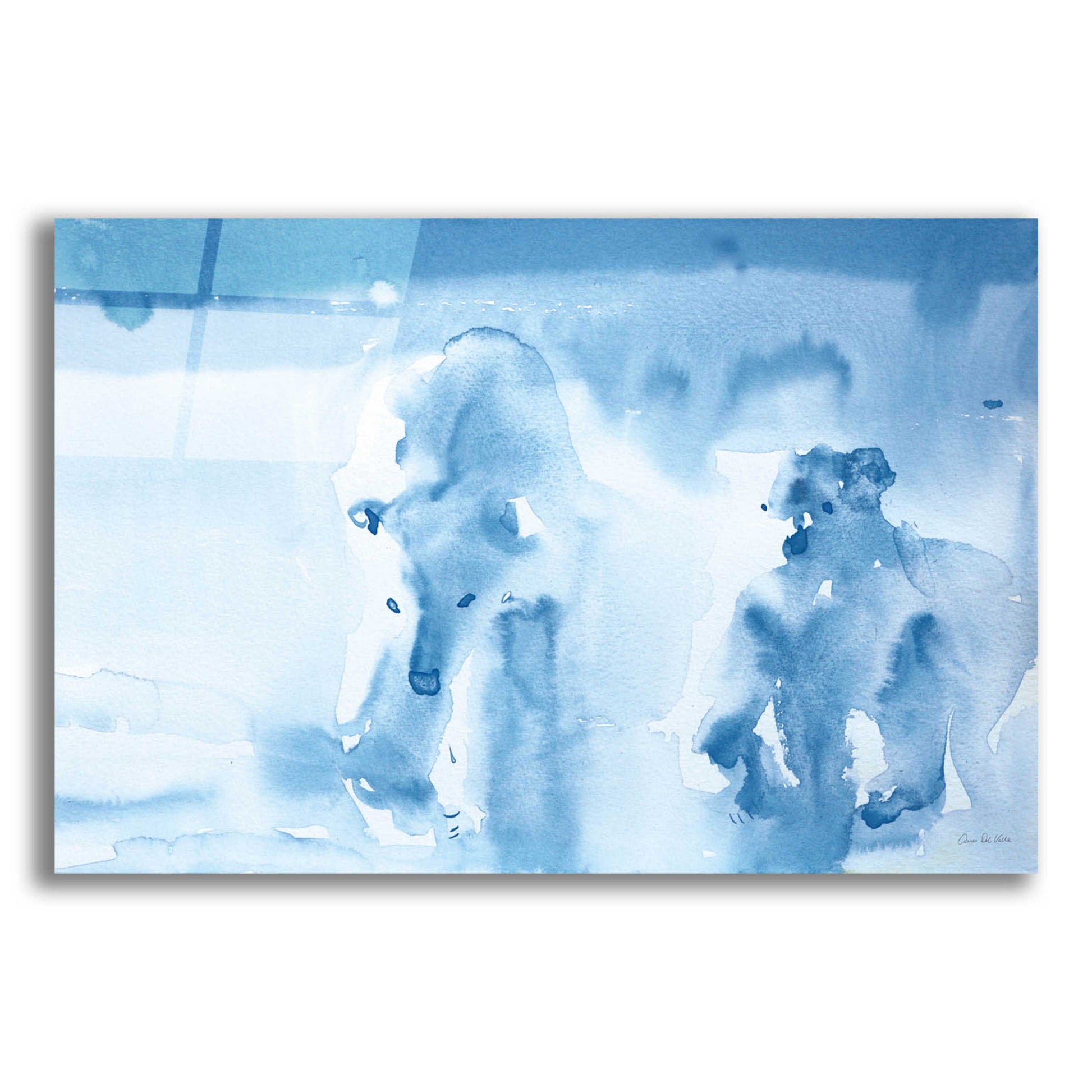 Epic Art 'Ice Bears' by Aimee Del Valle, Acrylic Glass Wall Art,16x12