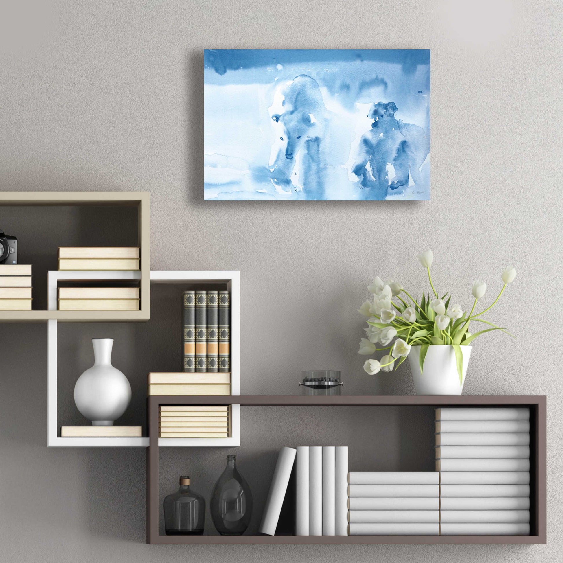 Epic Art 'Ice Bears' by Aimee Del Valle, Acrylic Glass Wall Art,24x16