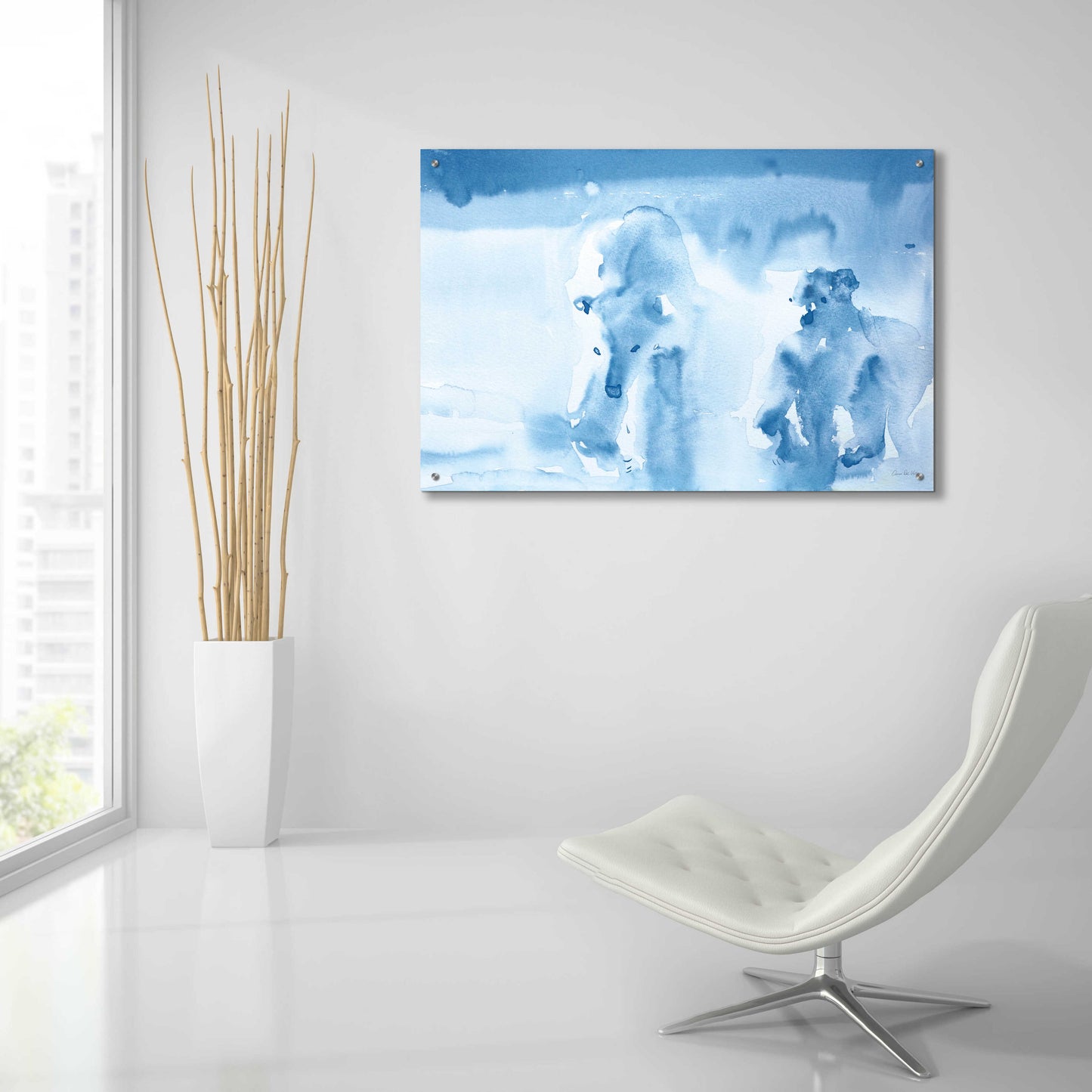 Epic Art 'Ice Bears' by Aimee Del Valle, Acrylic Glass Wall Art,36x24