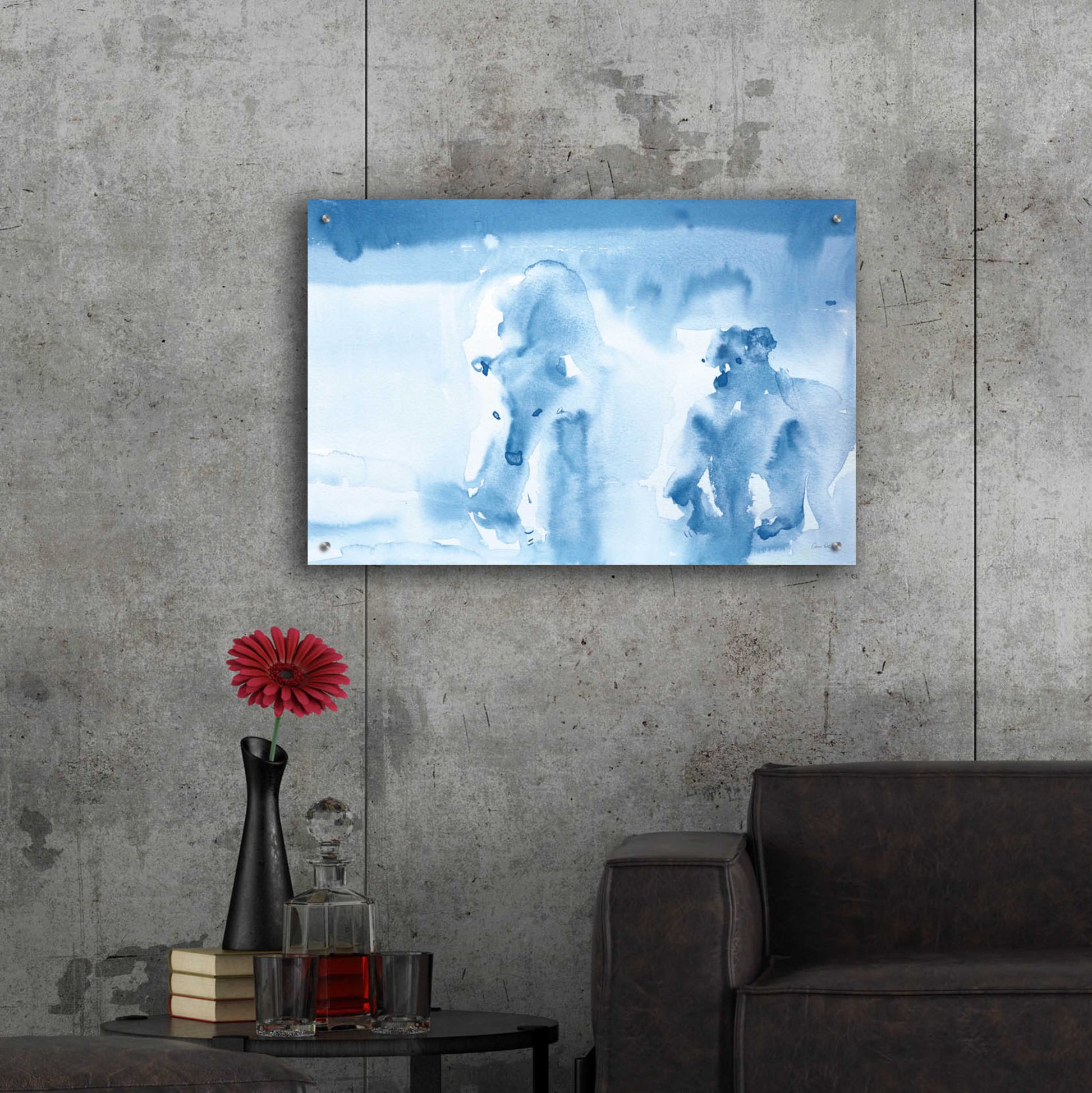 Epic Art 'Ice Bears' by Aimee Del Valle, Acrylic Glass Wall Art,36x24