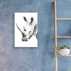 Rhino Gray by Alan Majchrowicz - 16x24 acrylic wall art in a room