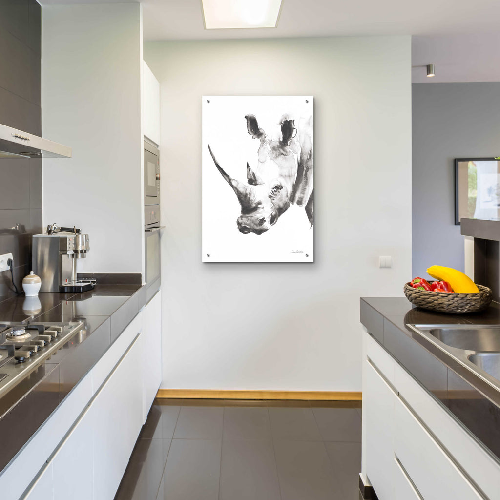 Rhino Gray by Alan Majchrowicz - 24x36 acrylic wall art in a room