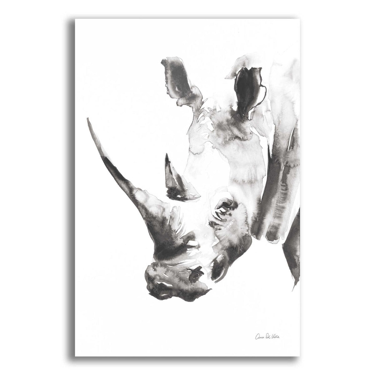 Rhino Gray by Alan Majchrowicz acrylic glass wall art