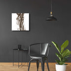 Le Cheval Noir Brown by Alan Majchrowicz - 24x24 acrylic wall art in a room