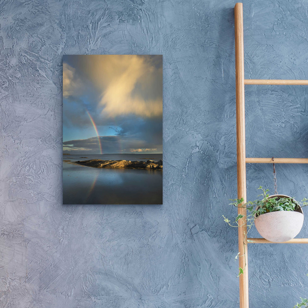Blue Rocks by Alan Majchrowicz - 16x24 acrylic wall art in a room