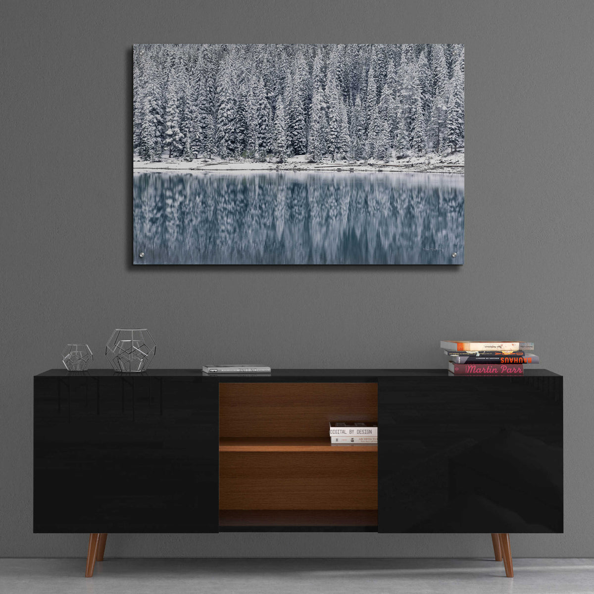 Winter Reflections by Alan Majchrowicz - 36x24 acrylic wall art in a room