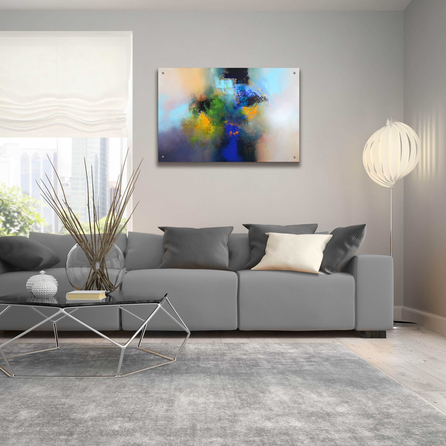 Epic Art 'Rain Garden' by Eelco Maan, Acrylic Glass Wall Art,36x24