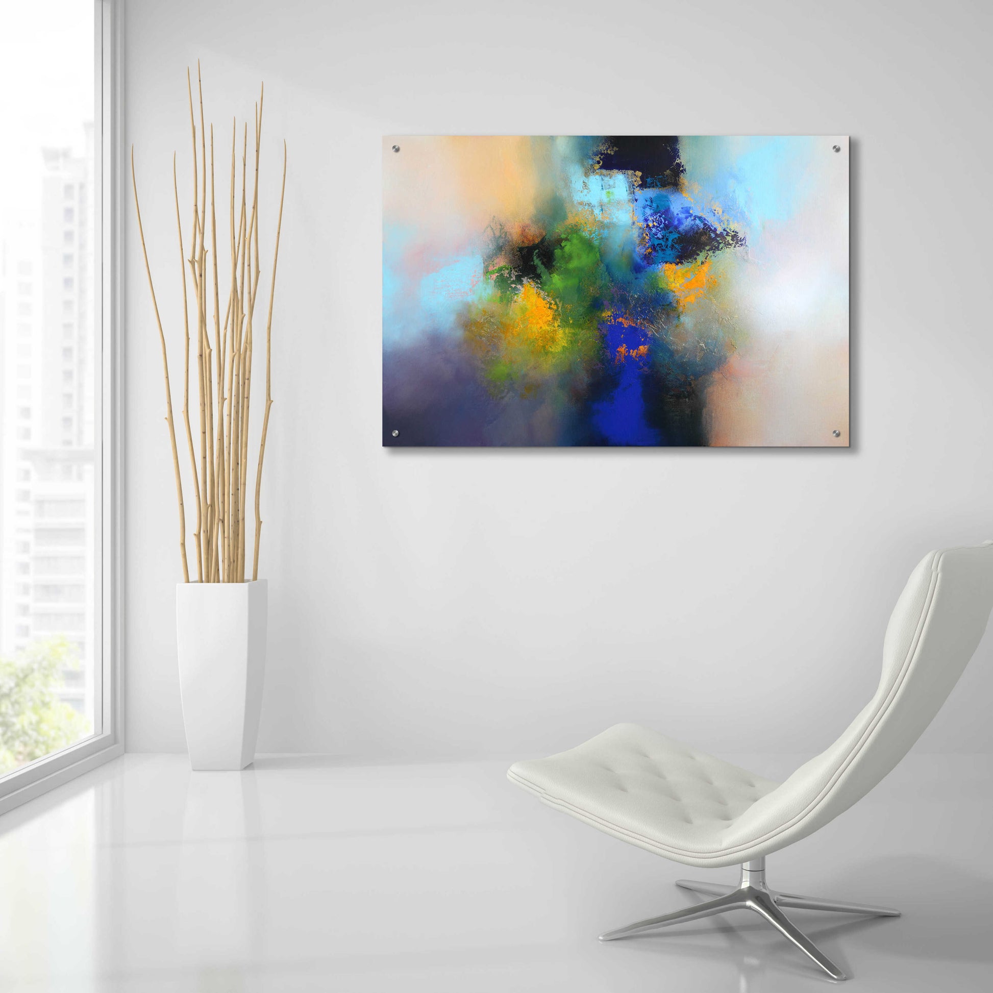 Epic Art 'Rain Garden' by Eelco Maan, Acrylic Glass Wall Art,36x24