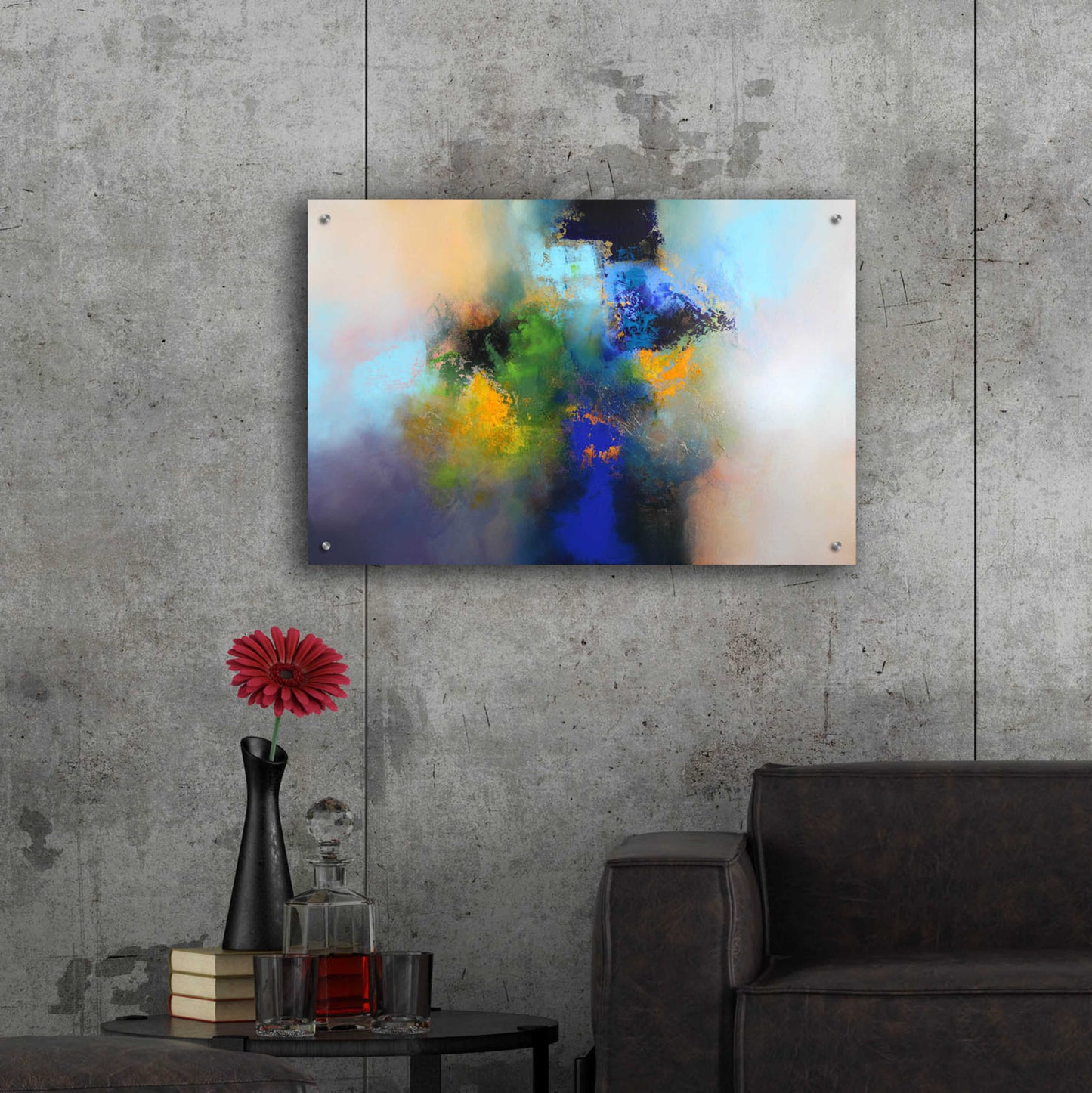 Epic Art 'Rain Garden' by Eelco Maan, Acrylic Glass Wall Art,36x24