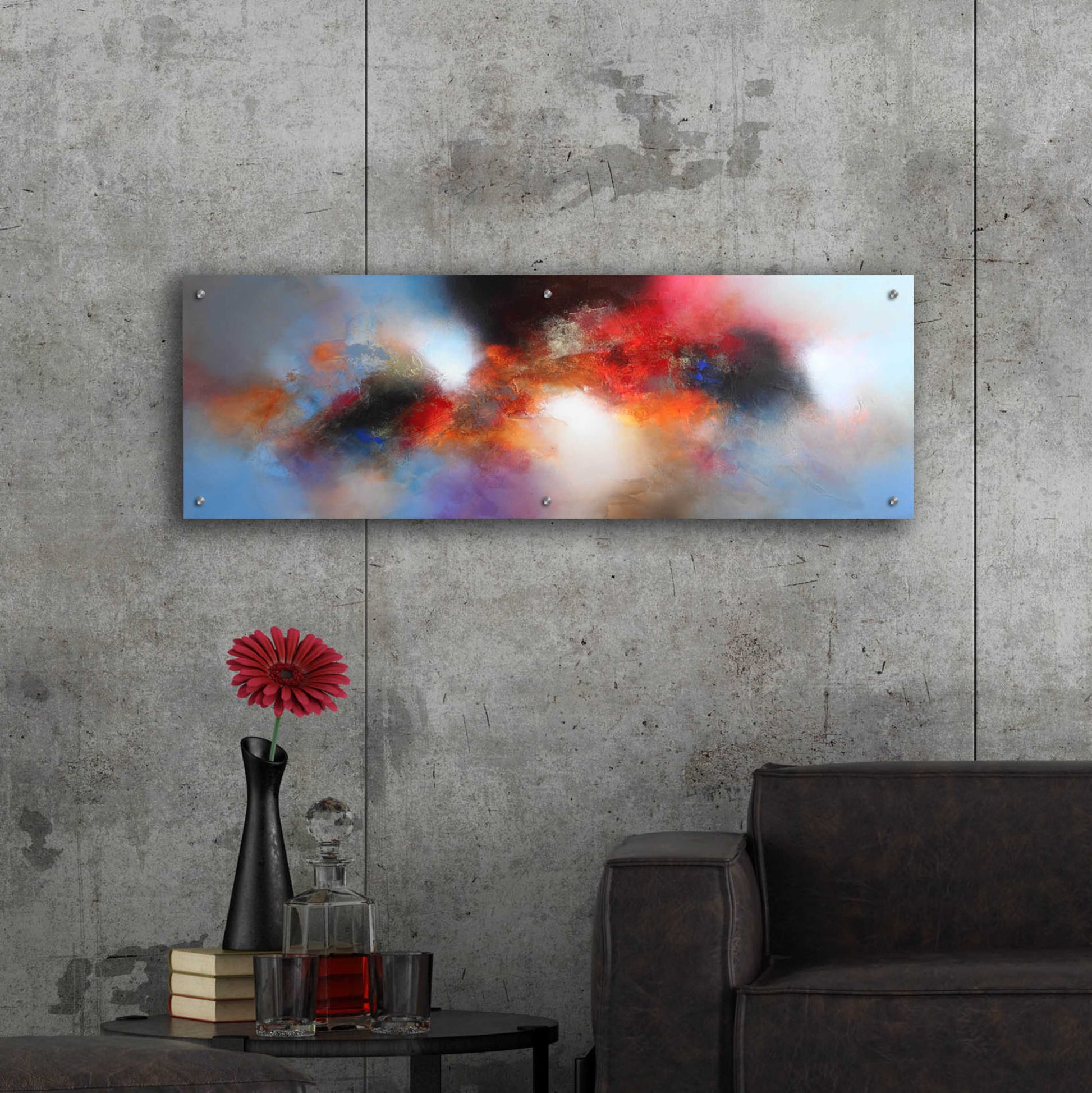 Epic Art 'September dawn' by Eelco Maan, Acrylic Glass Wall Art,48x16