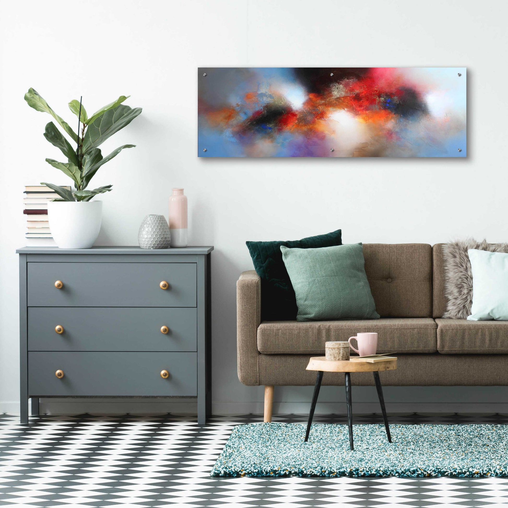 Epic Art 'September dawn' by Eelco Maan, Acrylic Glass Wall Art,48x16