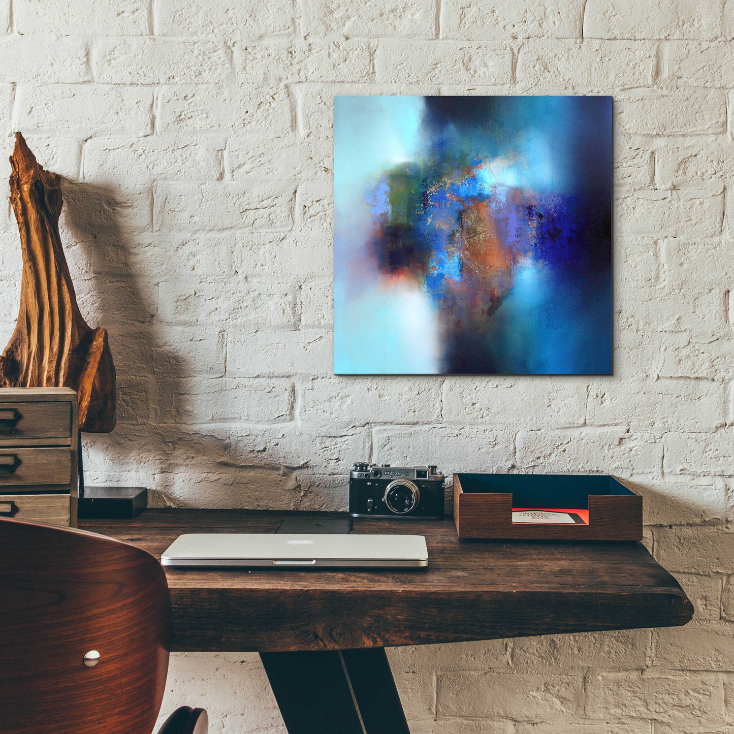 Epic Art 'September blue' by Eelco Maan, Acrylic Glass Wall Art,12x12