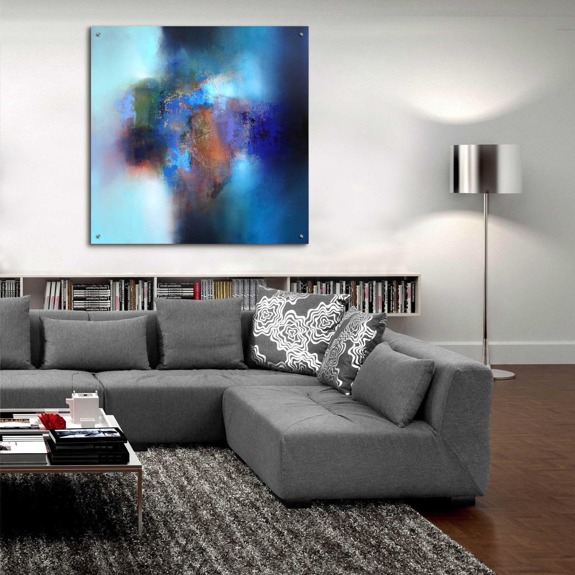 Epic Art 'September blue' by Eelco Maan, Acrylic Glass Wall Art,36x36