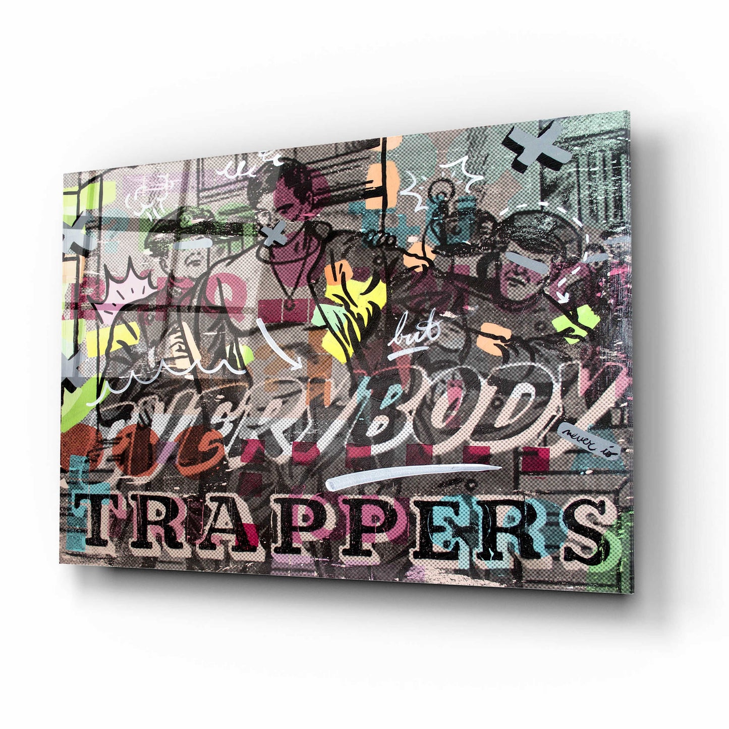 Epic Art 'Everybody Trappers' by Dan Monteavaro, Acrylic Glass Wall Art,16x12