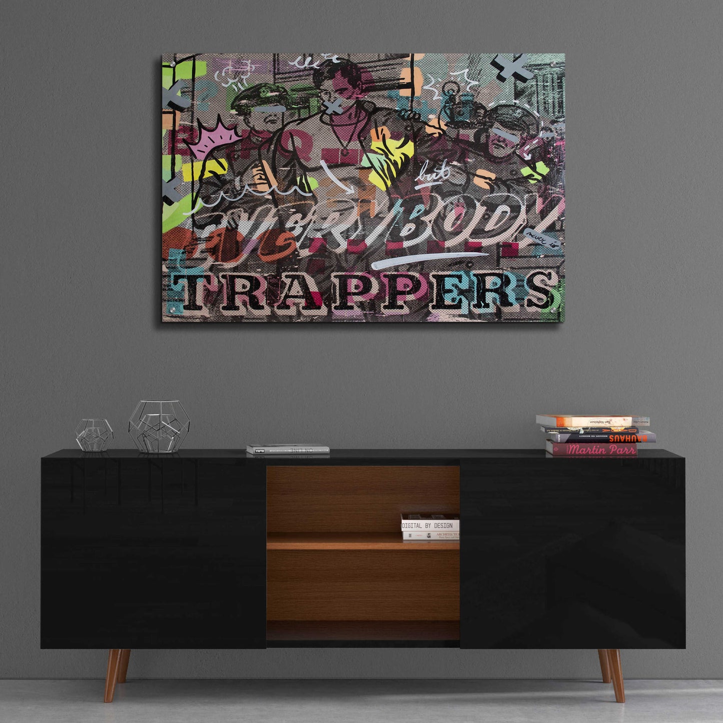 Epic Art 'Everybody Trappers' by Dan Monteavaro, Acrylic Glass Wall Art,36x24