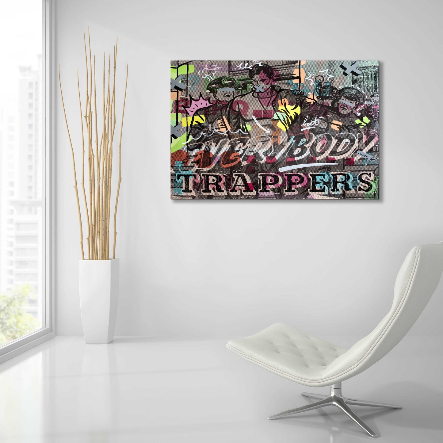 Epic Art 'Everybody Trappers' by Dan Monteavaro, Acrylic Glass Wall Art,36x24