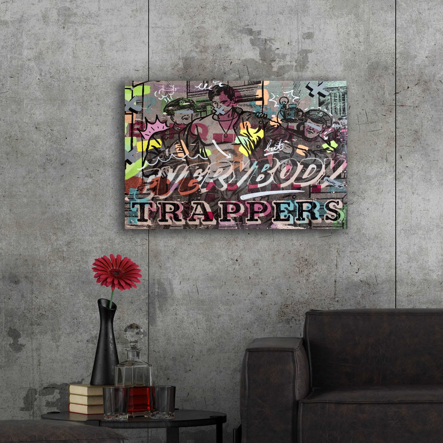 Epic Art 'Everybody Trappers' by Dan Monteavaro, Acrylic Glass Wall Art,36x24