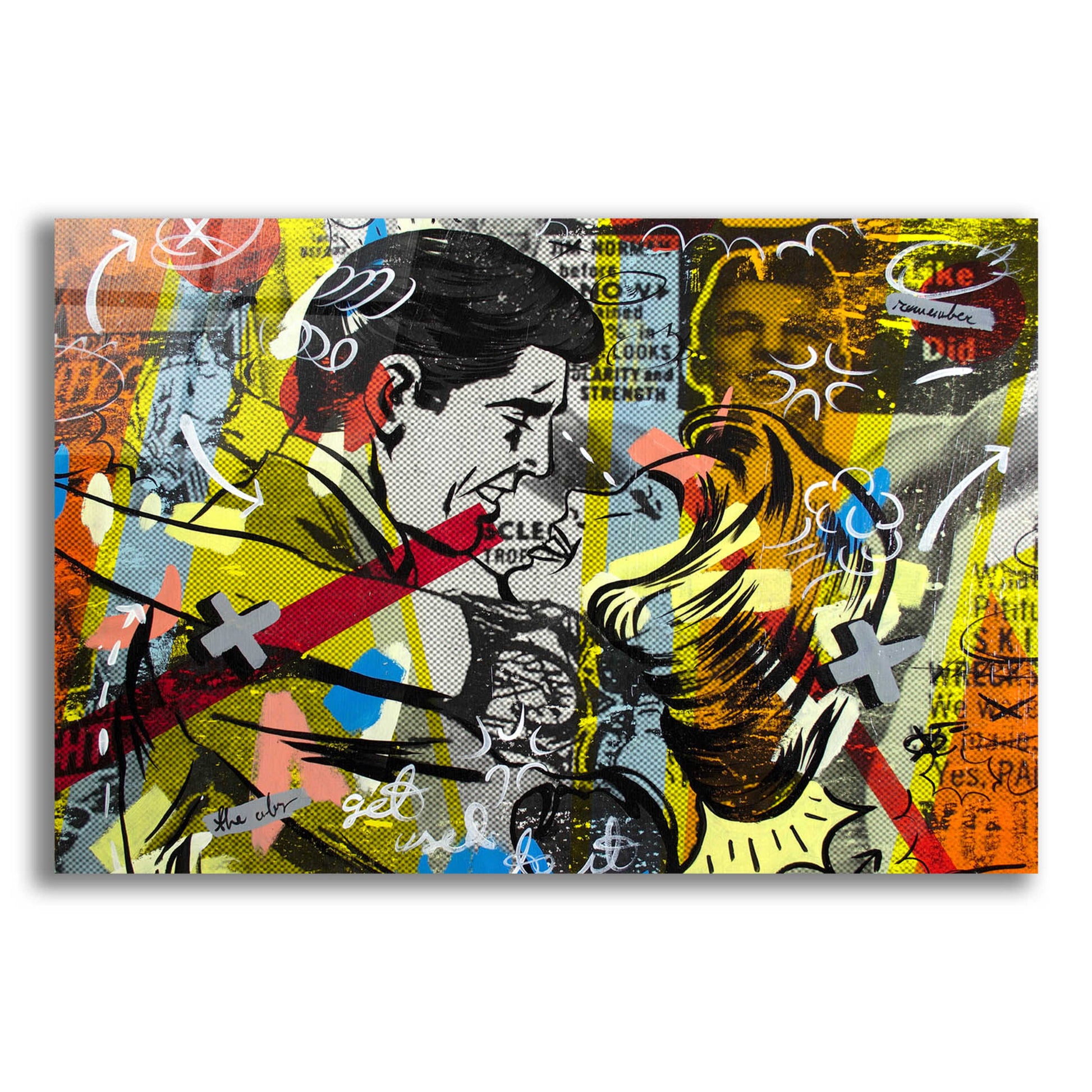 Epic Art 'Yes You' by Dan Monteavaro, Acrylic Glass Wall Art,24x16