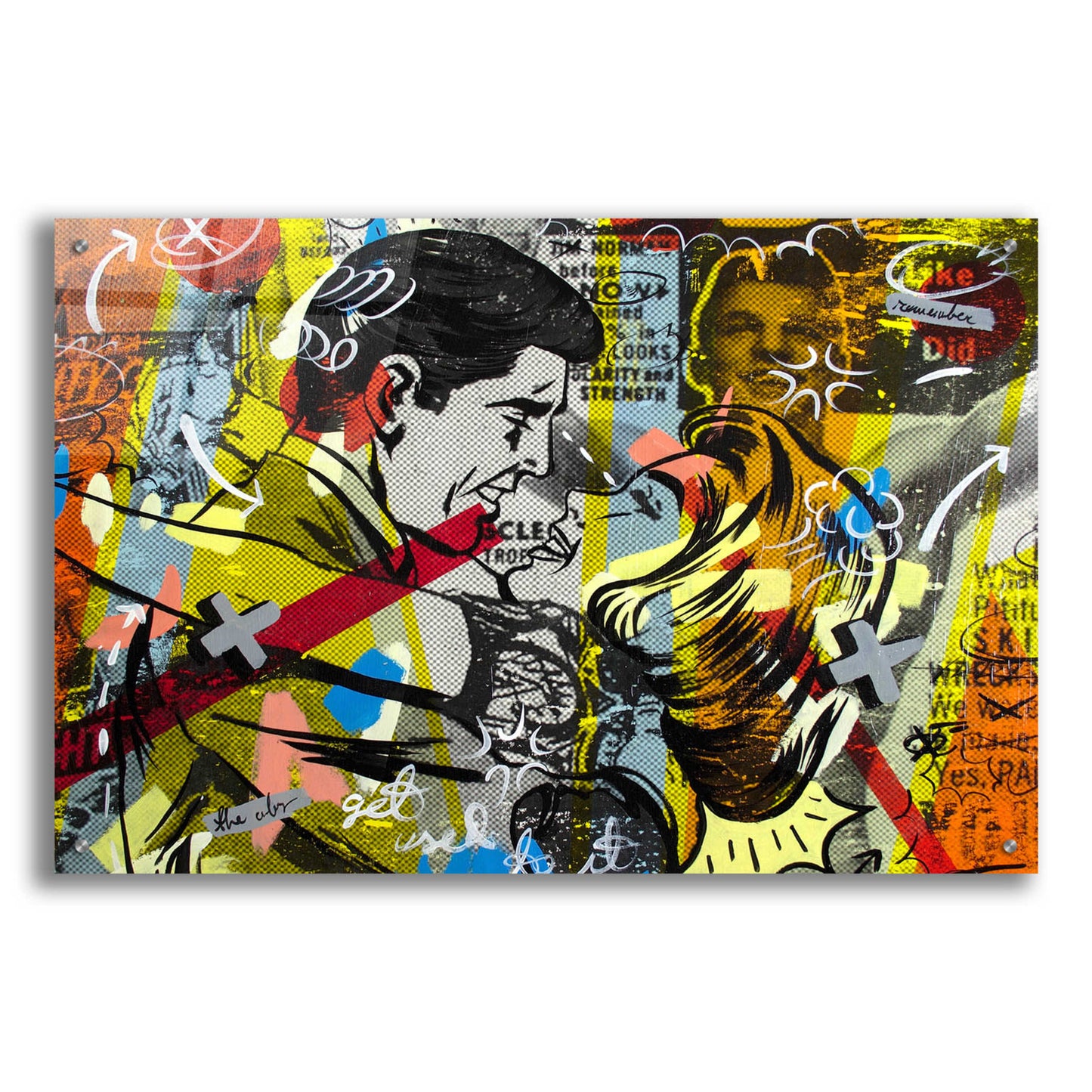 Epic Art 'Yes You' by Dan Monteavaro, Acrylic Glass Wall Art,36x24