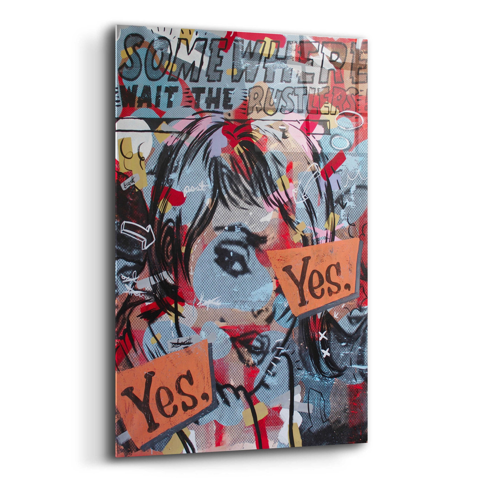 Epic Art 'Yes Yes' by Dan Monteavaro, Acrylic Glass Wall Art,12x16