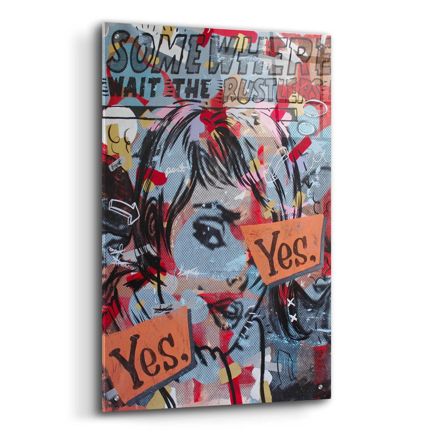 Epic Art 'Yes Yes' by Dan Monteavaro, Acrylic Glass Wall Art,24x36