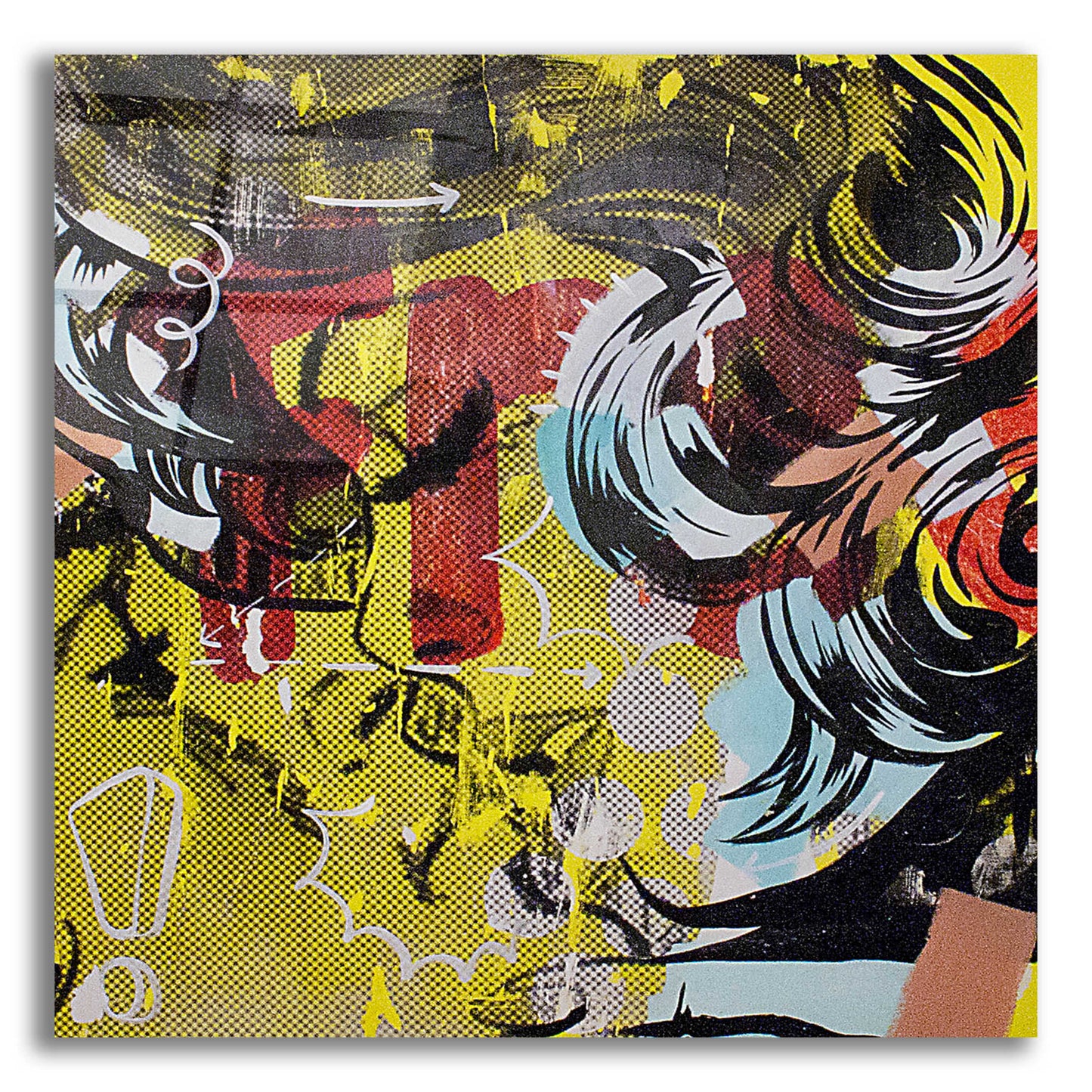 Epic Art 'Fret 1' by Dan Monteavaro, Acrylic Glass Wall Art,12x12