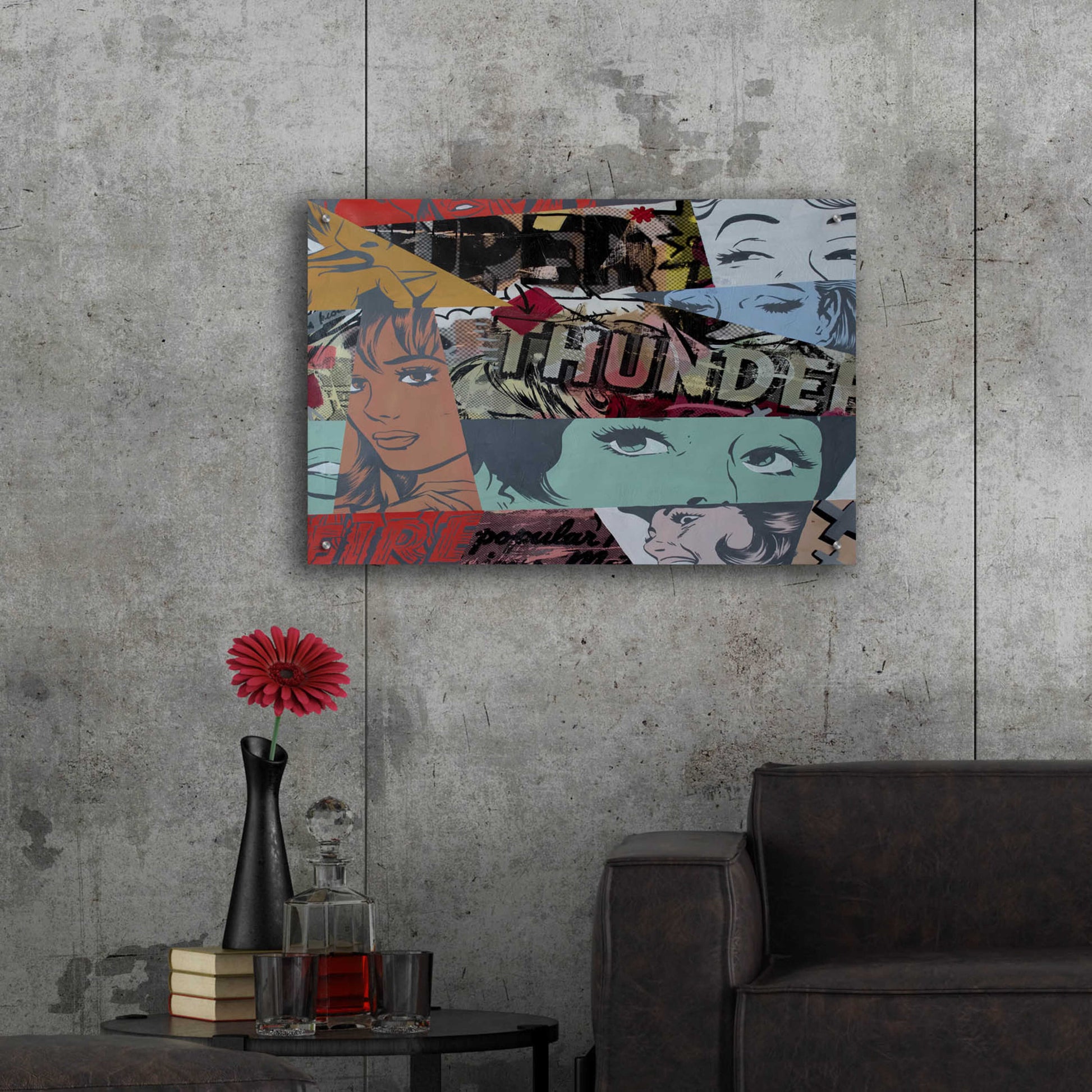 Epic Art 'Super Thunder' by Dan Monteavaro, Acrylic Glass Wall Art,36x24